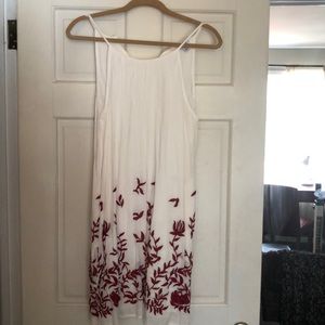 Lucky Brand gauze dress with embroidery